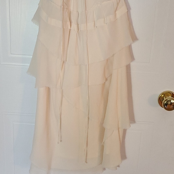 Cream Wilfred ruffle dress XXS - Picture 6 of 8
